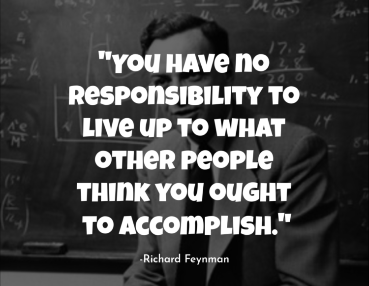 Richard Feynman quote graphic